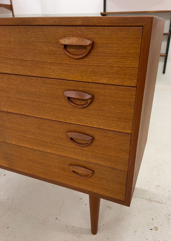 Image 1 of Kai Kristiansen Teak Chest Of Drawers, 1960S.