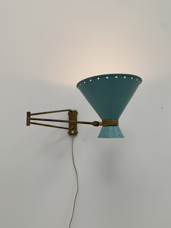 Image 1 of Lampe Diabolo Mathieu Lunel 1950's