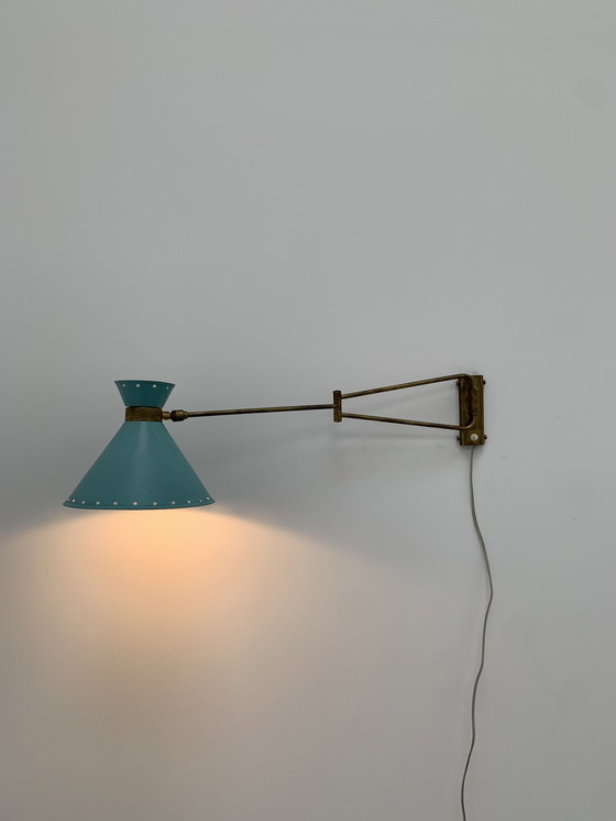 Image 1 of Lampe Diabolo Mathieu Lunel 1950's