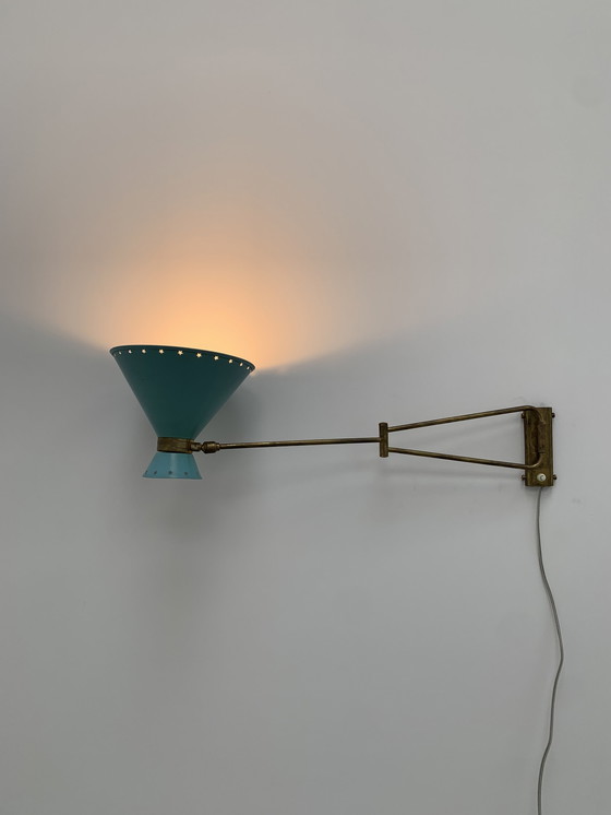 Image 1 of Lampe Diabolo Mathieu Lunel 1950's