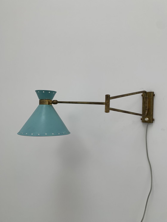 Image 1 of Lampe Diabolo Mathieu Lunel 1950's