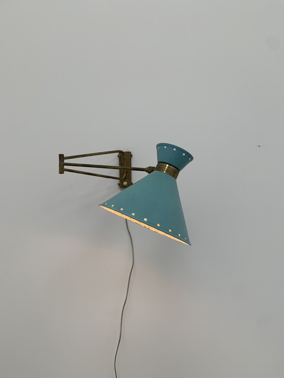 Image 1 of Lampe Diabolo Mathieu Lunel 1950's