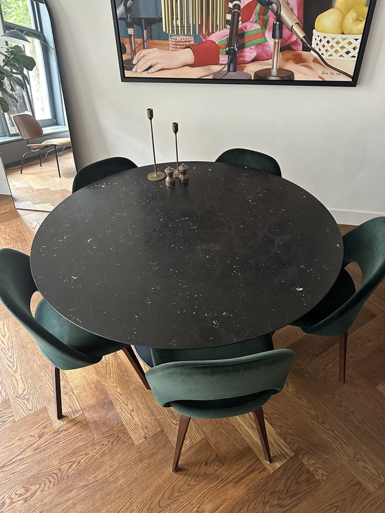 Image 1 of 5x Knoll Saarinen Conference Dining Chair Dark Green