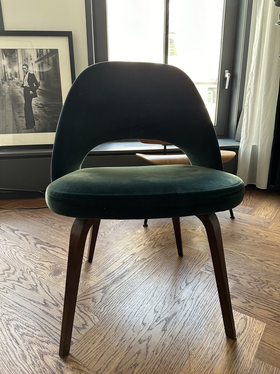 Image 1 of 5x Knoll Saarinen Conference Dining Chair Dark Green