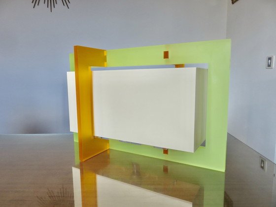 Image 1 of Very Large Plexiglas Lamp, 80s 90s