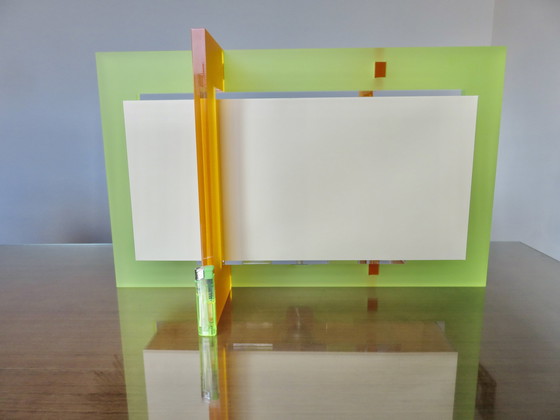 Image 1 of Very Large Plexiglas Lamp, 80s 90s