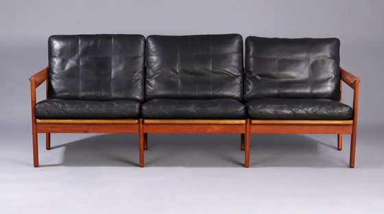 Image 1 of Niels Eilersen 3-Seater Sofa by Illum Wikkelsø