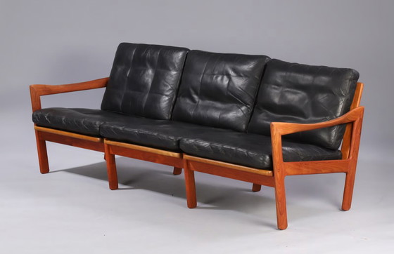 Image 1 of Niels Eilersen 3-Seater Sofa by Illum Wikkelsø