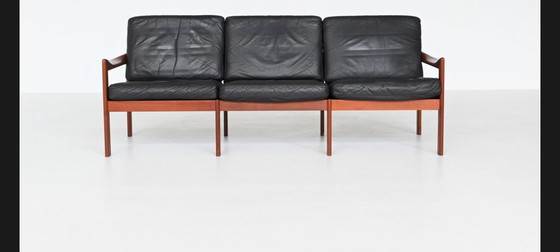 Image 1 of Niels Eilersen 3-Seater Sofa by Illum Wikkelsø