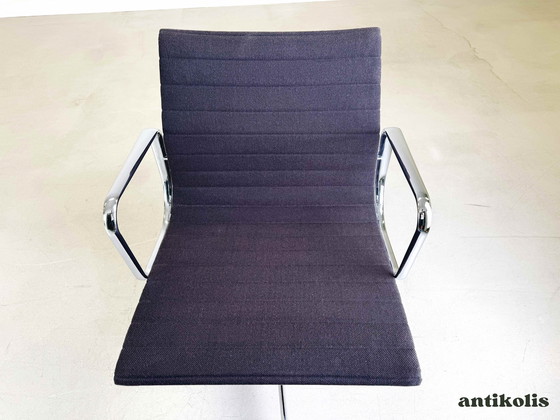 Image 1 of 6X Vitra Ea 108 office chair Charles & Ray Eames Hopsak Chocolat