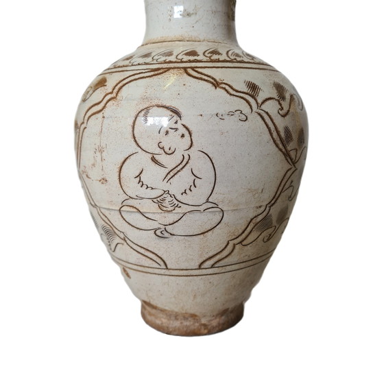 Image 1 of Chinese Pottery Cizhou Vase North Song Dynasty