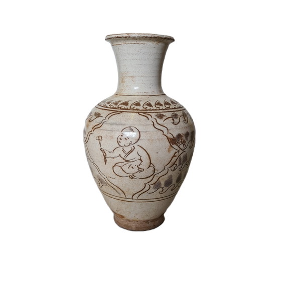 Image 1 of Chinese Pottery Cizhou Vase North Song Dynasty