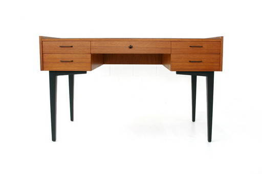 Georg Satink for WK Möbel, Mid Century Teak Writing Desk, Germany 1960s