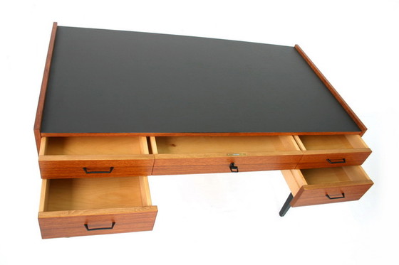 Image 1 of Georg Satink for WK Möbel, Mid Century Teak Writing Desk / Bureau, Allemagne 1960s