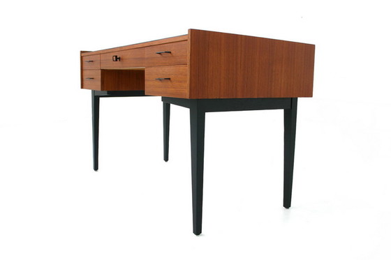 Image 1 of Georg Satink for WK Möbel, Mid Century Teak Writing Desk / Bureau, Allemagne 1960s