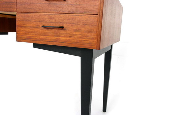 Image 1 of Georg Satink for WK Möbel, Mid Century Teak Writing Desk / Bureau, Allemagne 1960s