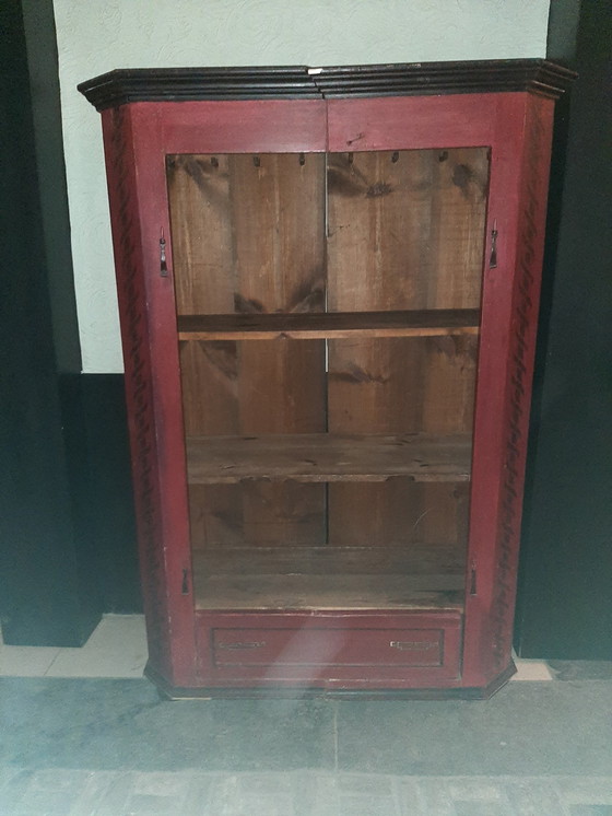 Image 1 of Practical Red Cupboard