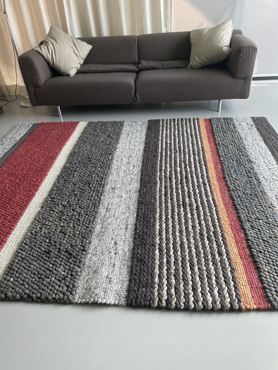 Image 1 of Tapis en laine tissé à la main Perletta