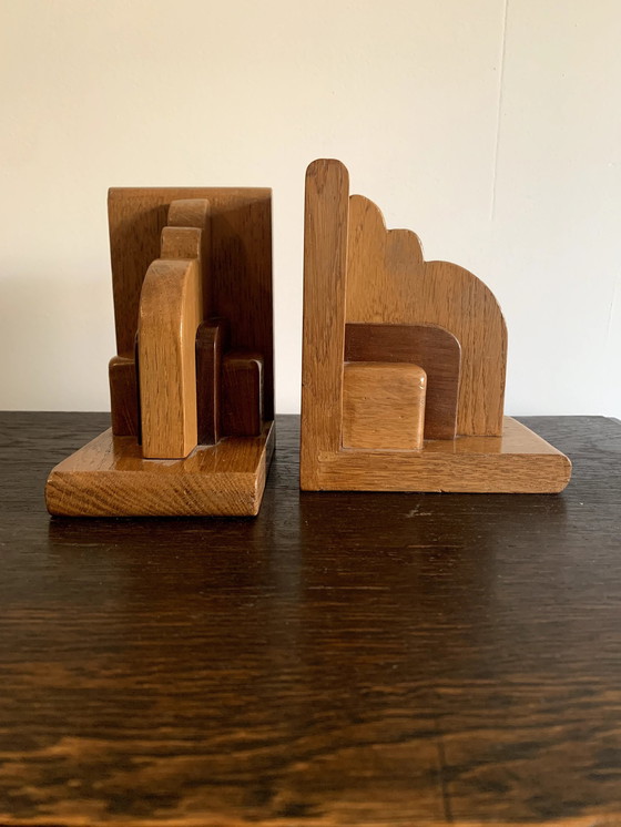 Image 1 of 2X Amsterdam School Art Deco Bookends.