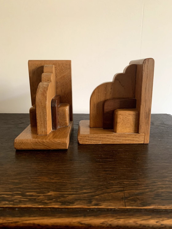 Image 1 of 2X Amsterdam School Art Deco Bookends.