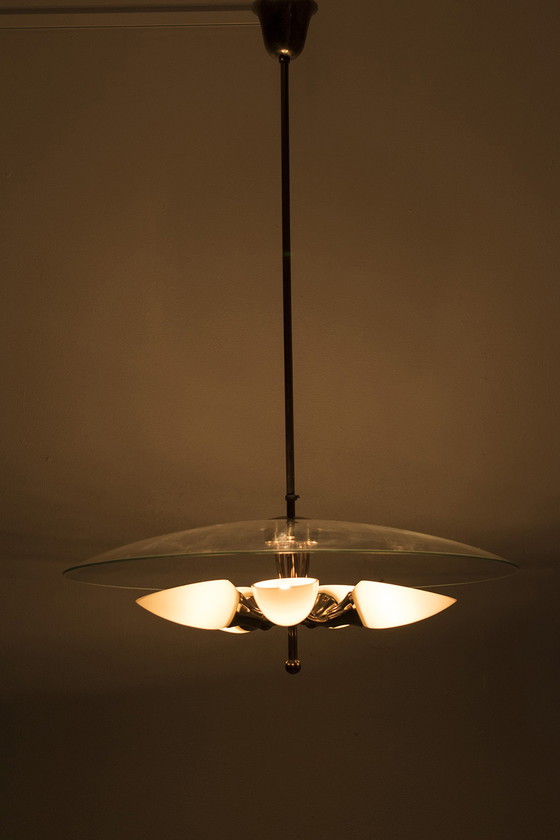 Image 1 of Italian brass pendant lamp from the fifties