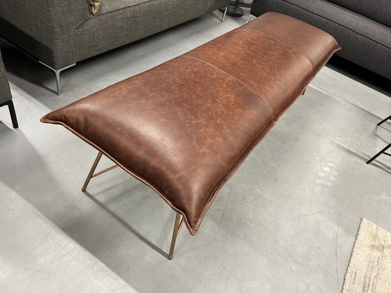 Image 1 of Nouveau Jess Design Banc de salle à manger Vidar Cuir marron