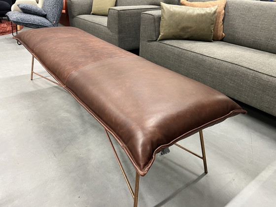 Image 1 of New Jess Design Vidar dining room bench Brown leather