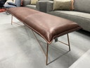 Nouveau Jess Design Banc de salle à manger Vidar Cuir marron