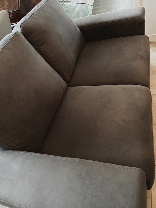 Beautiful Compact Dark Gray 2-Seater Sofa From Vivense Barely Used!