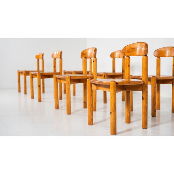 Image 1 of Set of 8 vintage Pitchpin chairs by Rainer Daumiller, 1970