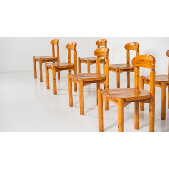 Image 1 of Set of 8 vintage Pitchpin chairs by Rainer Daumiller, 1970