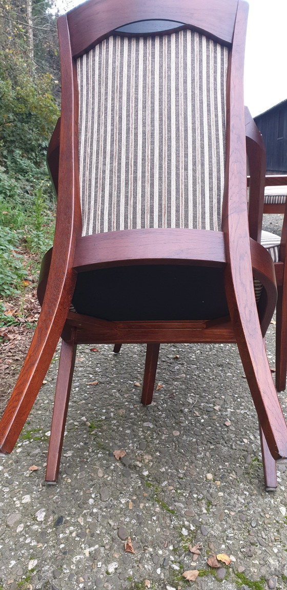 Image 1 of 2x Bannink Art Nouveau Dining Room Armchairs