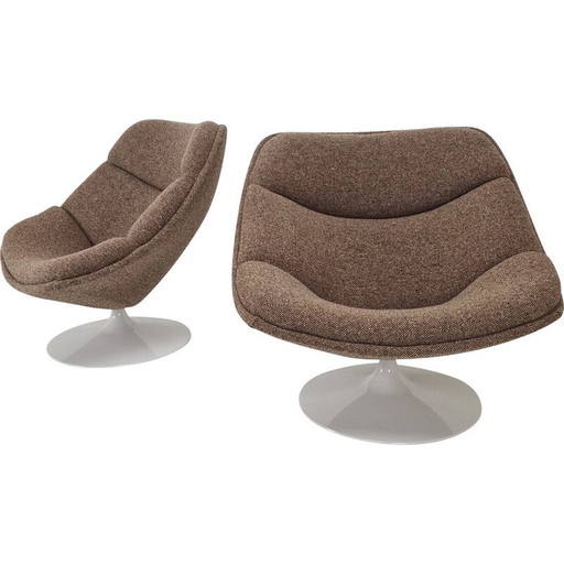 Pair of vintage F557 armchairs by Pierre Paulin for Artifort, 1960s