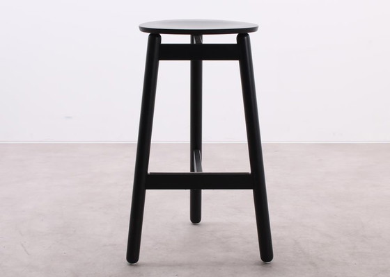 Image 1 of 4x DUM Office Beech bar stool black, 75 cm