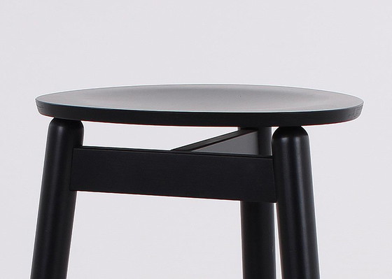 Image 1 of 4x DUM Office Beech bar stool black, 75 cm