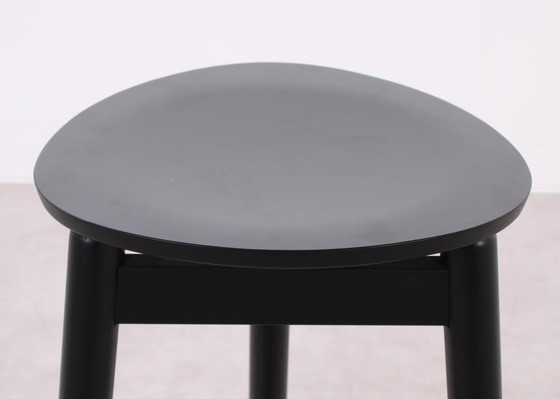 Image 1 of 4x DUM Office Beech bar stool black, 75 cm