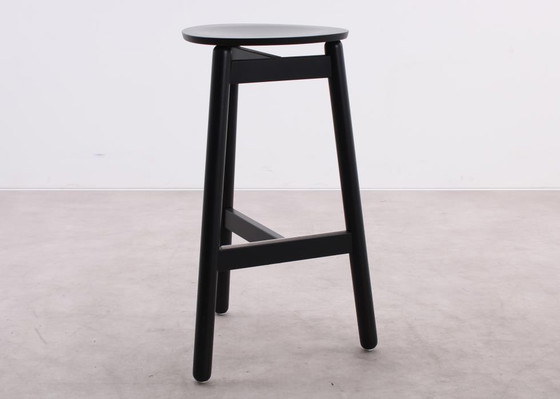 Image 1 of 4x DUM Office Beech bar stool black, 75 cm