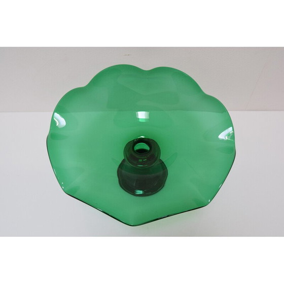 Image 1 of Pair of vintage Art glass bowls by Glasswork Novy Bor, Czechoslovakia 1930s