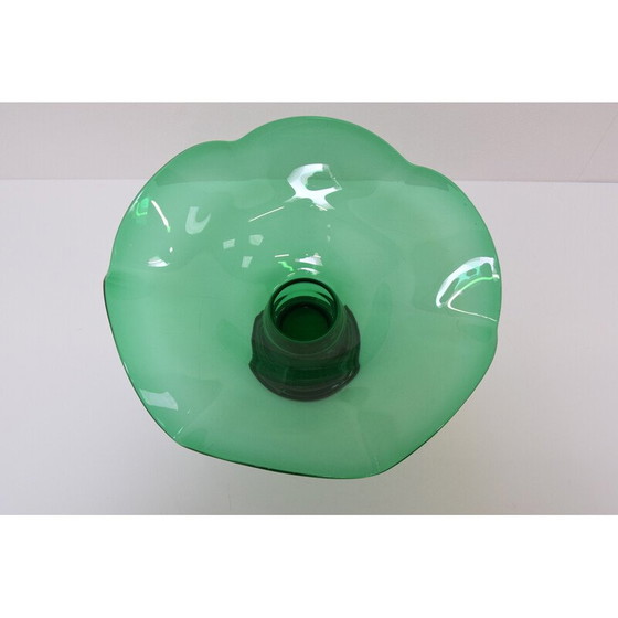 Image 1 of Pair of vintage Art glass bowls by Glasswork Novy Bor, Czechoslovakia 1930s