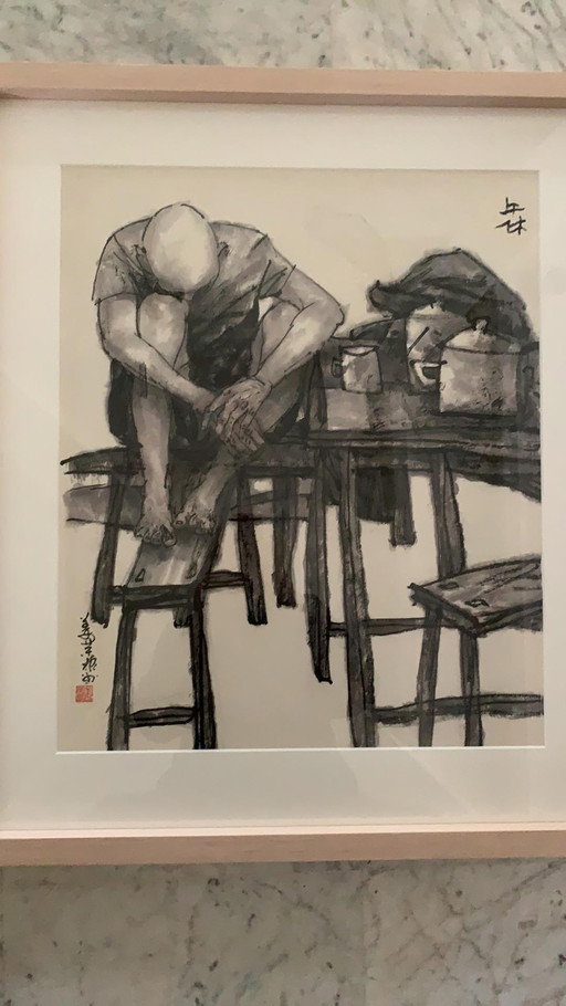 After Dinner – schilderijen tekeningen, Paper, Aziatisch (photo 2 of 9)