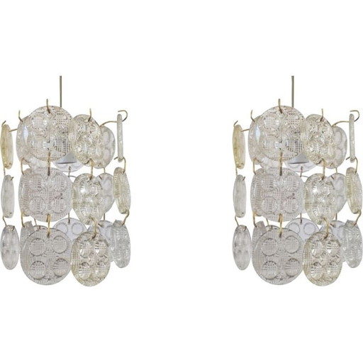 Pair of vintage chandeliers or pendants 1960s