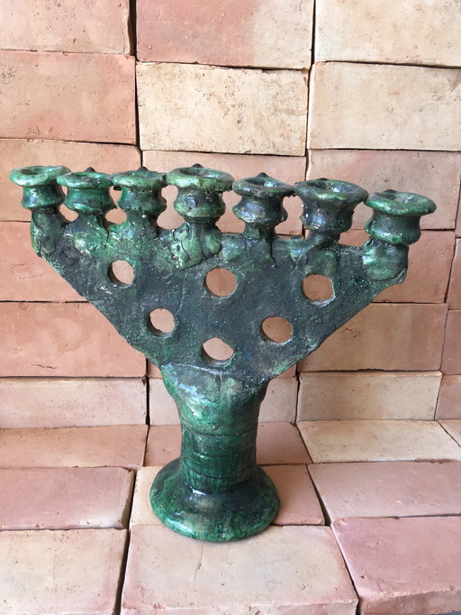 Tamegroute candlestick pottery