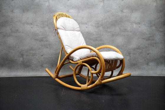 Image 1 of Rocking chair made of bamboo, 1970s