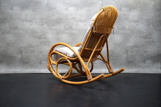 Image 1 of Rocking chair made of bamboo, 1970s