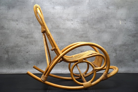 Image 1 of Rocking chair made of bamboo, 1970s