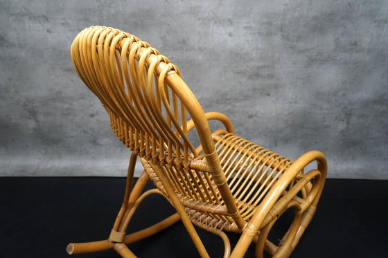 Image 1 of Rocking chair made of bamboo, 1970s