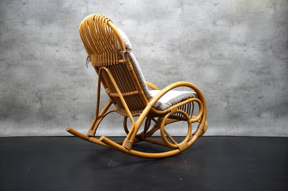 Image 1 of Rocking chair made of bamboo, 1970s