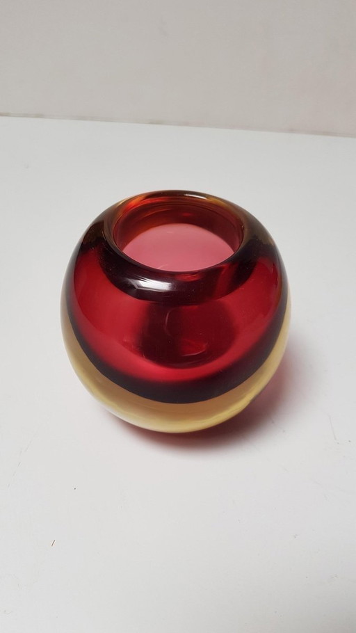 2X Ciotole in vetro di Murano vintage di Flavio Poli