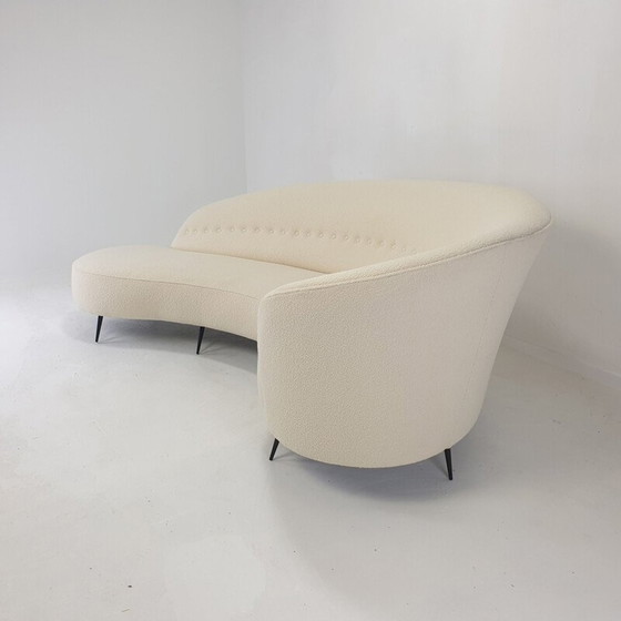 Image 1 of Vintage curved sofa by Federico Munari, Italy 1950s