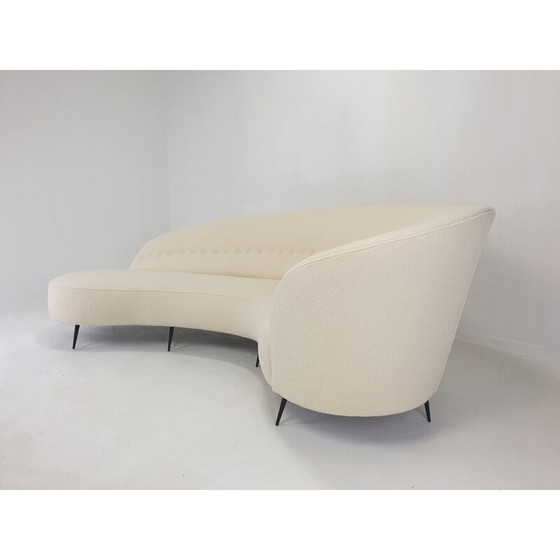 Image 1 of Vintage curved sofa by Federico Munari, Italy 1950s